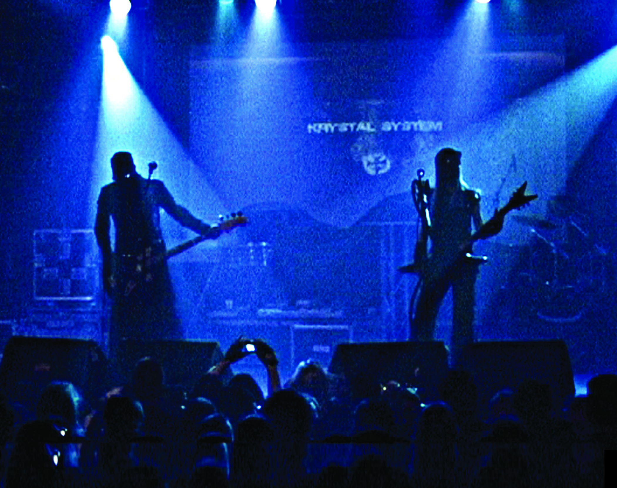 Bonnie & Seven from the metal-indus band Krystal System live in Paris